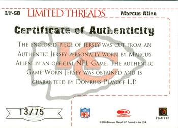 2004 Leaf Limited - Threads #LT--68 Marcus Allen Back