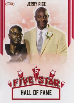 2023 SAGE HIT - Five Star Red #FS-5 Jerry Rice Front