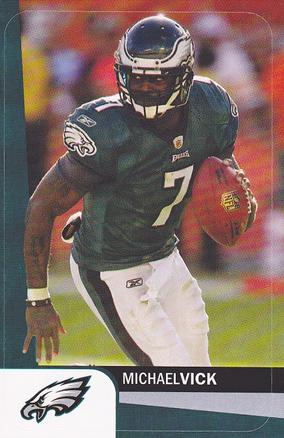 2012 A&A Global NFL Stickers #11 Michael Vick Front