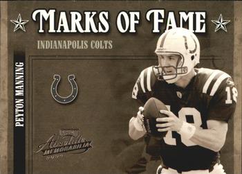 2004 Playoff Absolute Memorabilia - Marks of Fame #MOF-19 Peyton Manning Front