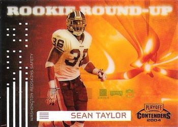 2004 Playoff Contenders - Rookie Round Up #RRU-5 Sean Taylor Front