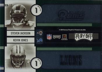 2004 Playoff Contenders - Round Numbers Green #RN-12 Reggie Williams / Chris Perry / Steven Jackson / Kevin Jones Back