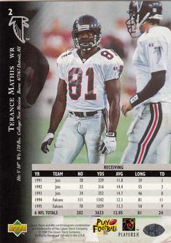 1996 Upper Deck Silver Collection #2 Terance Mathis Back