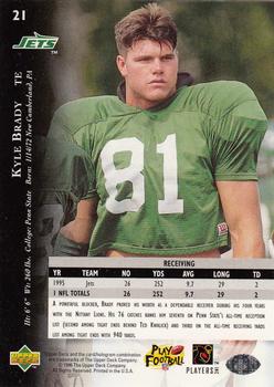 1996 Upper Deck Silver Collection #21 Kyle Brady Back