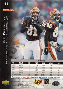 1996 Upper Deck Silver Collection #156 Carl Pickens Back