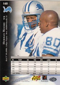 1996 Upper Deck Silver Collection #160 Herman Moore Back