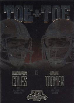 2004 Playoff Contenders - Toe 2 Toe #TT-18 Laveranues Coles / Amani Toomer Front