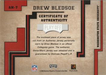 2004 Playoff Honors - Alma Mater Materials #AM-7 Drew Bledsoe Back