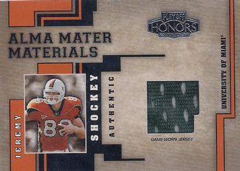 2004 Playoff Honors - Alma Mater Materials #AM-18 Jeremy Shockey Front