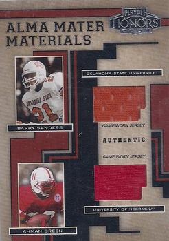 2004 Playoff Honors - Alma Mater Materials #AM-27 Barry Sanders / Ahman Green Front