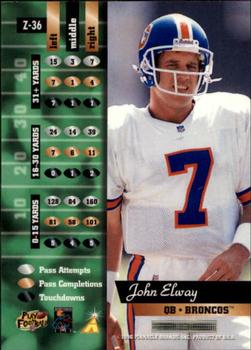 1996 Zenith #Z-36 John Elway Back
