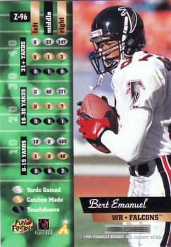 1996 Zenith #Z-96 Bert Emanuel Back