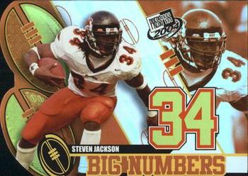 2004 Press Pass - Big Numbers #BN9 Steven Jackson  Front