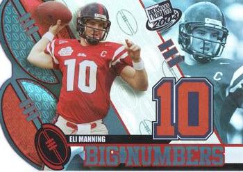 2004 Press Pass - Big Numbers #BN33 Eli Manning Front