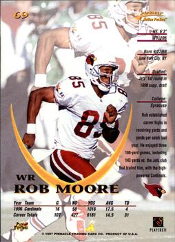 1997 Action Packed #69 Rob Moore Back