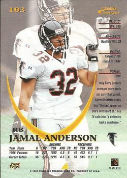 1997 Action Packed #103 Jamal Anderson Back