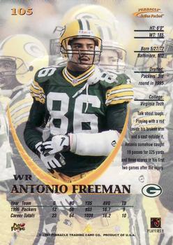 1997 Action Packed #105 Antonio Freeman Back