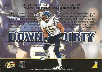 1997 Action Packed #113 Junior Seau Back