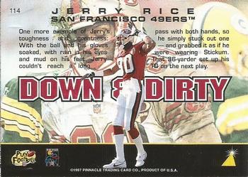 1997 Action Packed #114 Jerry Rice Back