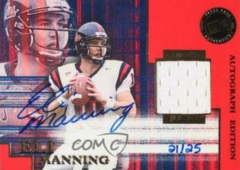 2004 Press Pass SE - Game Used Jerseys Autographs #1 Eli Manning Front