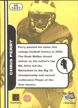 2004 Press Pass SE - Old School #OS12 Chris Perry Back