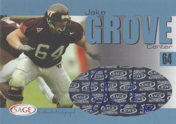 2004 SAGE - Autographs Platinum #A14 Jake Grove Front