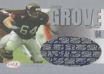 2004 SAGE - Autographs Silver #A14 Jake Grove Front