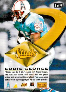 1997 Action Packed - Studs #3 Eddie George Back