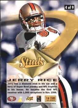 1997 Action Packed - Studs #4 Jerry Rice Back