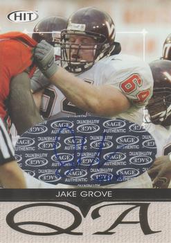 2004 SAGE HIT - Q&A Autographs #QA29 Jake Grove Front
