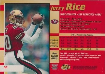 1997 Bowman's Best #50 Jerry Rice Back