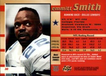1997 Bowman's Best #30 Emmitt Smith Back