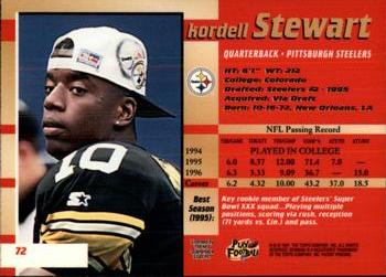 1997 Bowman's Best #72 Kordell Stewart Back