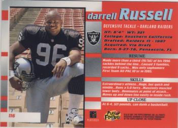 1997 Bowman's Best #116 Darrell Russell Back