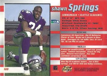 1997 Bowman's Best #120 Shawn Springs Back