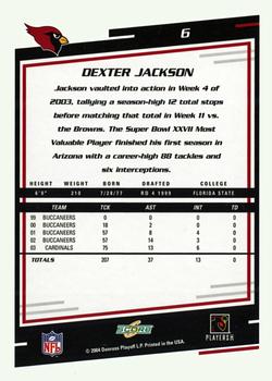 2004 Score - Glossy #6 Dexter Jackson Back