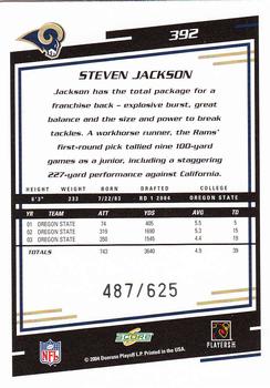 2004 Score - Scorecard #392 Steven Jackson Back