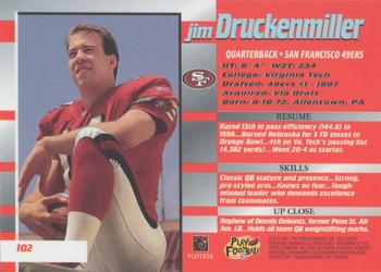 1997 Bowman's Best - Autographs #102 Jim Druckenmiller Back