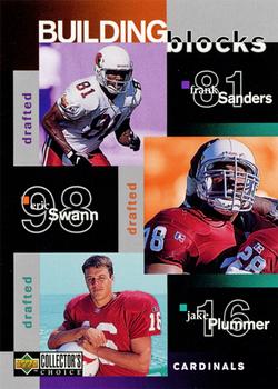 1997 Collector's Choice #362 Frank Sanders / Eric Swann / Jake Plummer / Kent Graham / Rob Moore Front