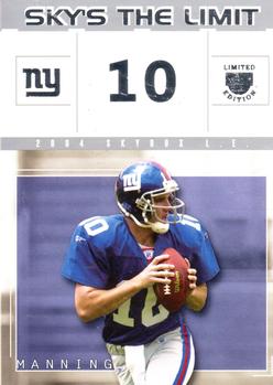 2004 SkyBox LE - Sky's the Limit #1 SL Eli Manning  Front