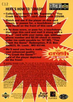 1997 Collector's Choice - You Crash the Game #C12 Terry Glenn Back
