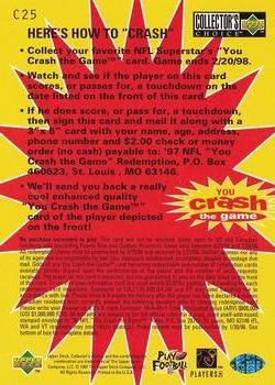 1997 Collector's Choice - You Crash the Game #C25 Terrell Davis Back
