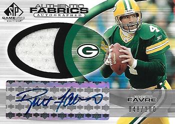 2004 SP Game Used - Authentic Fabrics Autographs #AAF-BF Brett Favre Front