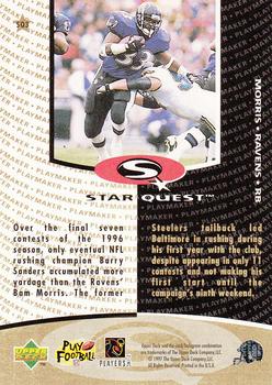 1997 Collector's Choice - StarQuest #SQ3 Bam Morris Back