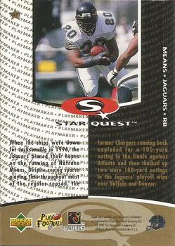 1997 Collector's Choice - StarQuest #SQ32 Natrone Means Back
