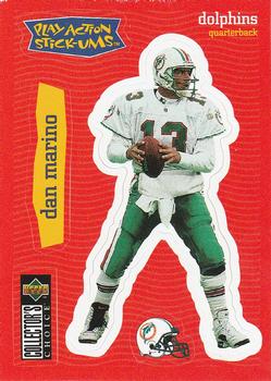 1997 Collector's Choice - Play Action Stick-Ums #S23 Dan Marino Front