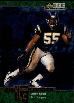 1997 Collector's Choice - Turf Champions #TC34 Junior Seau Front