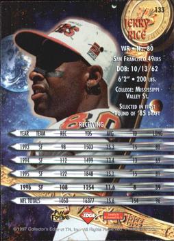 1997 Collector's Edge Excalibur #133 Jerry Rice Back
