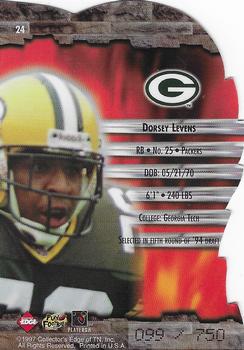 1997 Collector's Edge Excalibur - Over Lords #24 Dorsey Levens Back