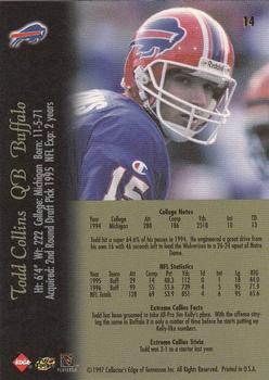 1997 Collector's Edge Extreme #14 Todd Collins Back